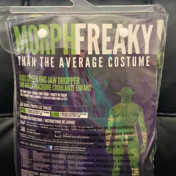 NEW XLARGE GREEN ORC ADULT MORPHSUIT - Picture 4 of 6